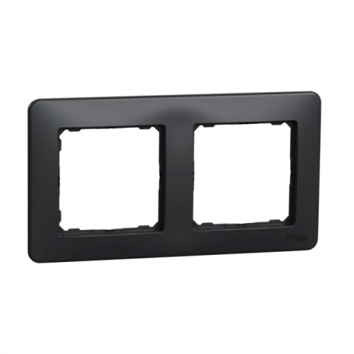 Schneider SEDNA frame cover double anthracite