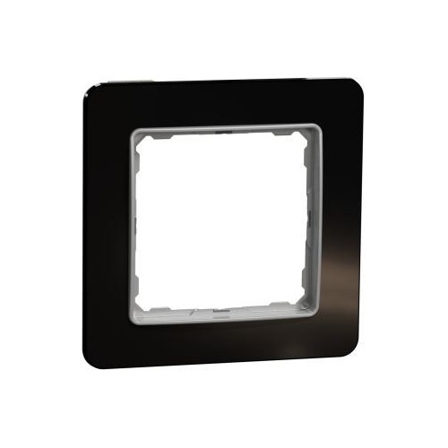 Schneider SEDNA frame. cover single dark. glass