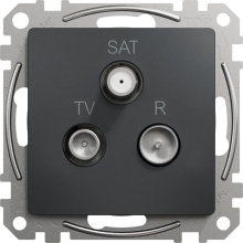 Schneider SEDNA plug-in satellite TV-R/SAT continuous anthracite