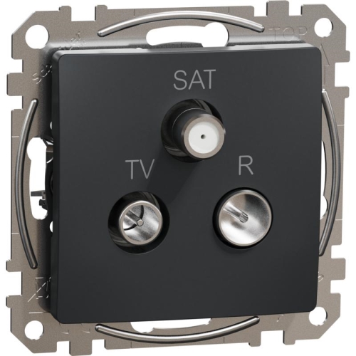 Schneider SEDNA plug-in satellite TV-R/SAT end anthracite