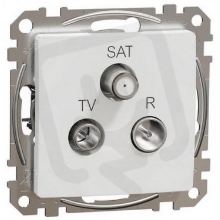 Schneider SEDNA plug-in satellite TV-R/SAT end white