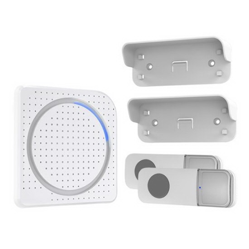 SOLIGHT bell. wireless for socket 2x button + button covers, white