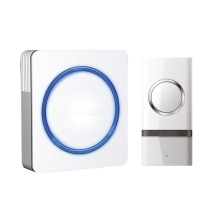 SOLIGHT doorbell. wireless 120m white waterproof for socket