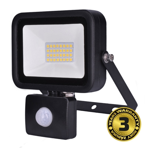 SOLIGHT flood light LED PRO with sensor. 30W. 2550lm. 5000K. IP44