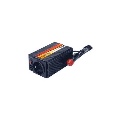 SOLIGHT Inverter 12V 200W metal black 12V + USB 500mA