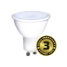 SOLIGHT LED reflector PAR16 spot light bulb. 7W. GU10 6000K. 500lm. white