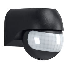 SOLIGHT PIR wall sensor, outdoor, black