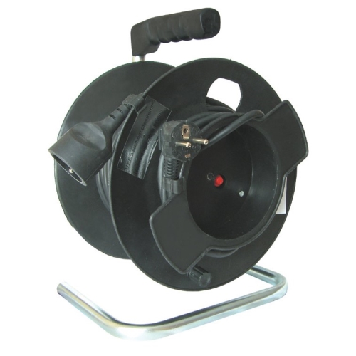 SOLIGHT reel.drum. 1-back with thermal fuse 25m 1.5mm 018