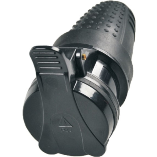 SOLIGHT socket. straight rubber 230V 16A IP44