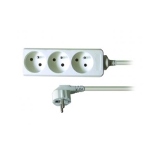 SOLIGHT supply extension. , 3-socket, 5m, white /PP04/ 025