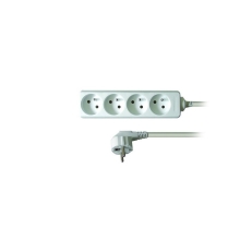 SOLIGHT supply extension. , 4-socket, 1.5m, white /PP20/ 025