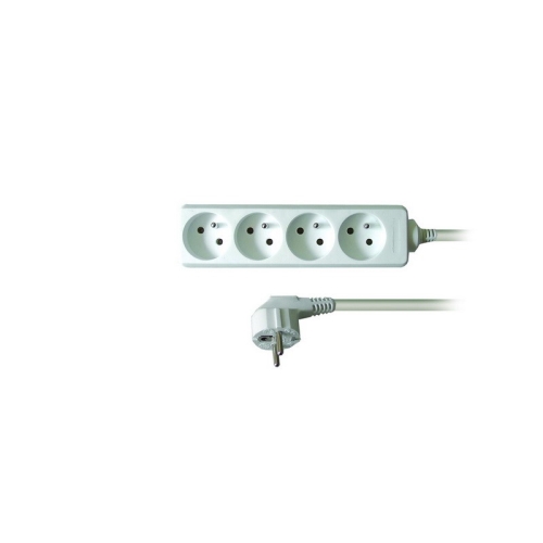 SOLIGHT supply extension. , 4-socket, 2m, white /PP21/ 025