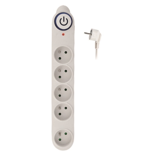 SOLIGHT surge protection 150J 5 sockets 3m white