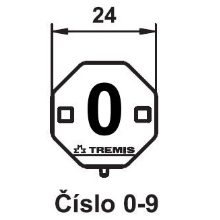 TREMIS label. marking number 0