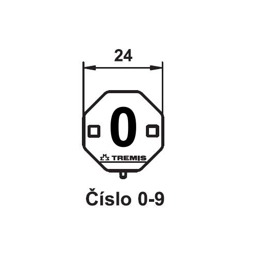 TREMIS label. marking number 0