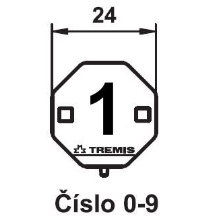 TREMIS label. marking number 1