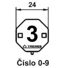 TREMIS label. marking number 3