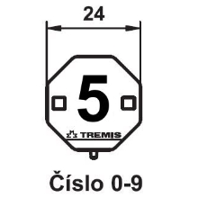 TREMIS label. marking number 5