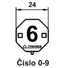 TREMIS label. marking number 6