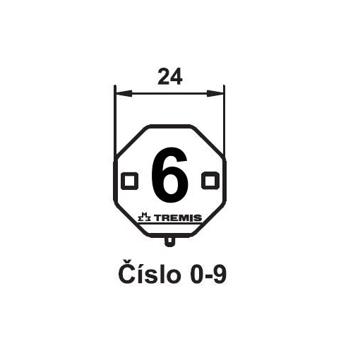 TREMIS label. marking number 6