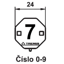 TREMIS label. marking number 7