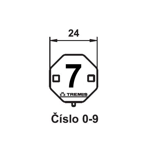 TREMIS label. marking number 7