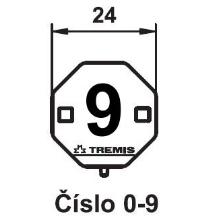 TREMIS label. marking number 9