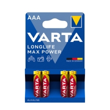 VARTA battery alkaline MAX.POWER 4703 AAA/LR03 ;BL4