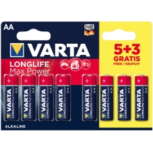 VARTA battery alkaline MAX.POWER 4706 AA/LR6 ;BL5+3