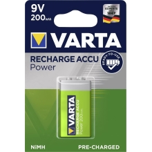 VARTA battery rechargeable NiMH 200mAh 9V/HR9V/56722 ;BL1