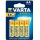 VARTA zinc-carbon battery. SUPER.HEAVY.DUTY 2006 AA/R6 ;BL4