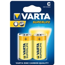 VARTA zinc-carbon battery. SUPER.HEAVY.DUTY 2014 C/R14 ;BL2