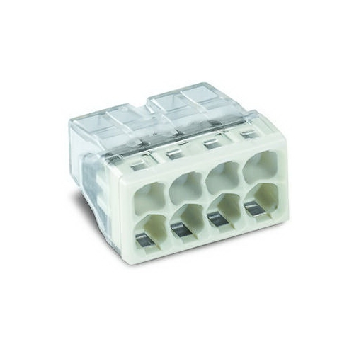 WAGO terminal box 8x0.5-2.5 mm2 transp/grey Code: 2273-208/10 pack. 10 pcs.